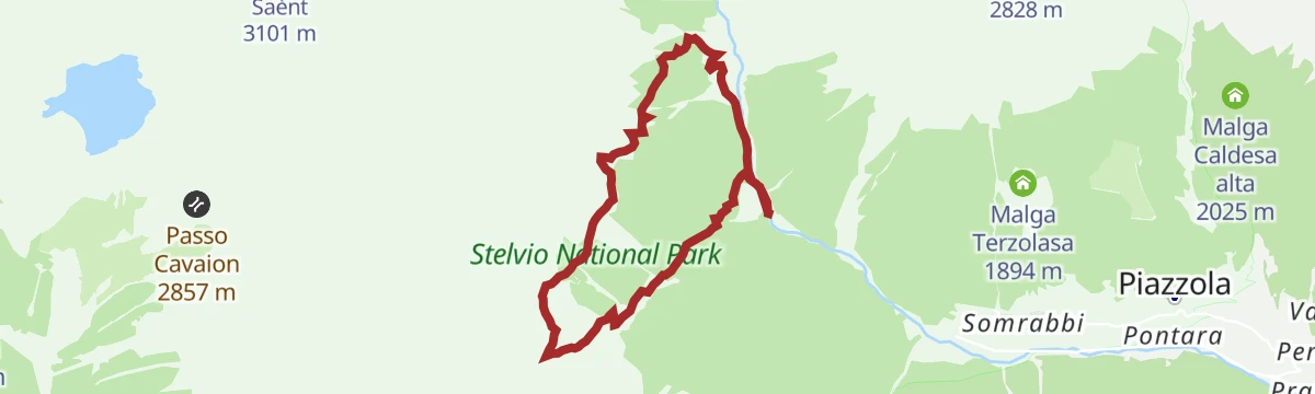 Route map: Malga Maleda - Bait Forborida